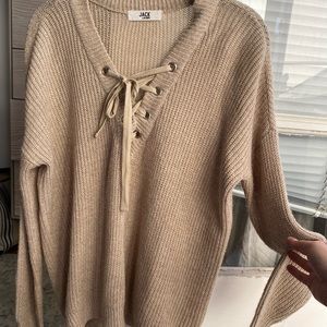 Jack by BB Dakota brown tied sweater